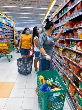 Panic buying during coronavirus outbreak Stock Photos