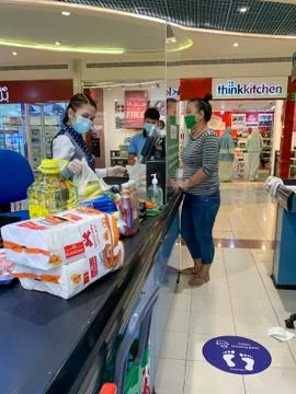 Panic buying during coronavirus outbreak Stock Photos
