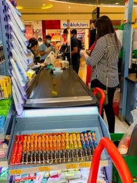 Panic buying during coronavirus outbreak Stock Photos