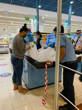 Panic buying during coronavirus outbreak Stock Photos