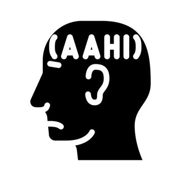 Panic disorder glyph icon vector illustration Stock Illustration