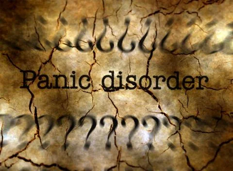 Panic disorder grunge concept Stock Illustration
