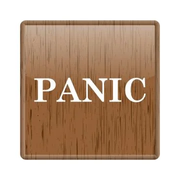 Panic icon Illustrazione stock