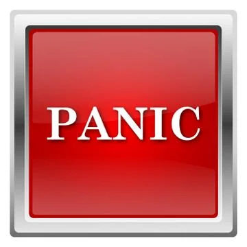 Panic icon Illustrazione stock