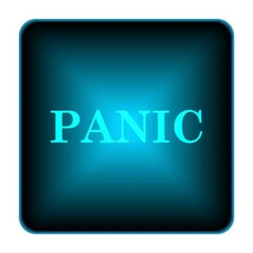 Panic icon Illustrazione stock