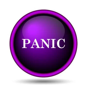 Panic icon Illustrazione stock