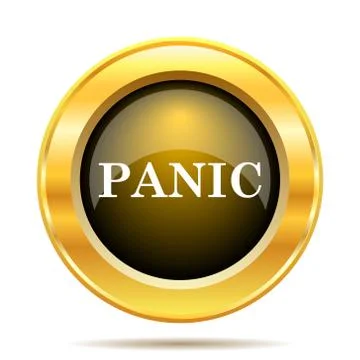 Panic icon. internet button on white background.. イラスト素材