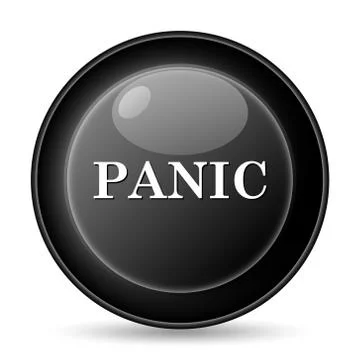 Panic icon. internet button on white background.. イラスト素材