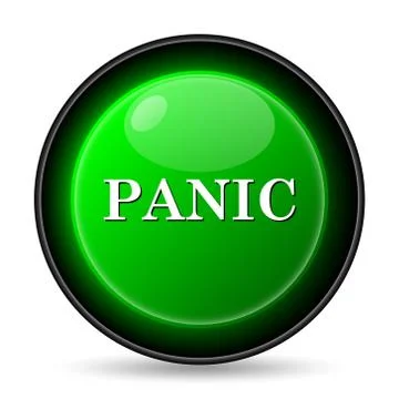  panic icon. internet button on white background.. Stock Illustration