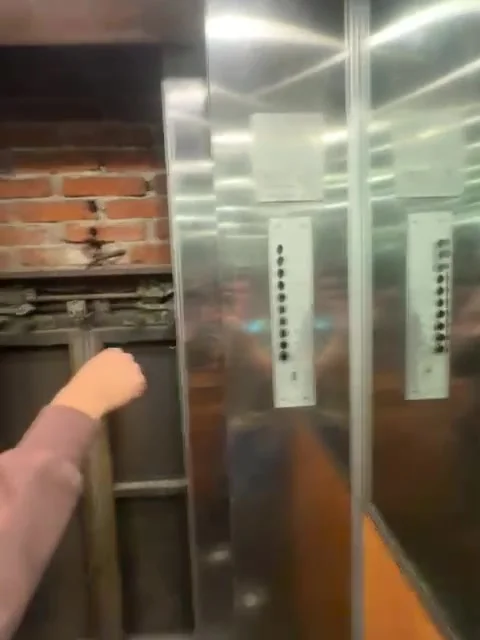 Panic Laughter in a Broken Elevator, Michoacan, Mexico - 14 Jul 2025 库存影片 313245593