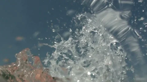 Panic Swim (1) Stock Footage 30268419