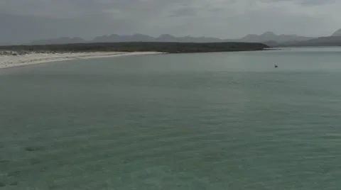 Paning over the Sea of Cortez Stock Footage 22104760