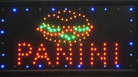 "Panini" sign Stock Footage 10726272