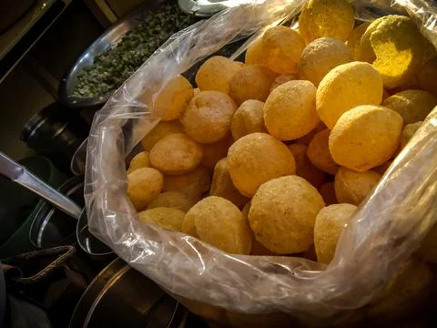Panipuri, Golgappe Stock Photos