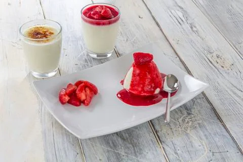 Panna cotta Stock Photos
