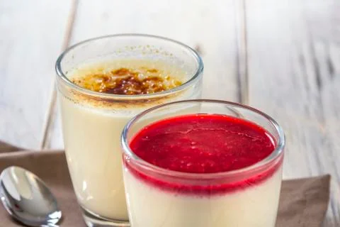 Panna cotta Stock-Fotos
