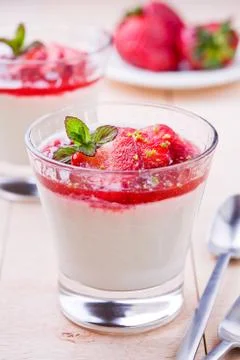 Panna Cotta Stock Photos