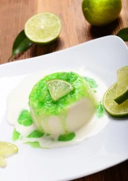 Panna cotta Foto stock