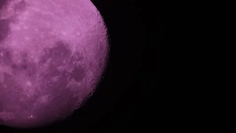 Panning Across Moon Stock Footage 149226740