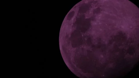 Panning Across Moon Stock Footage 149226742