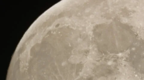 Panning across Moon's surface showing off craters HD Stock Footage 36824799