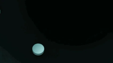 Panning across a row of pills Stock Footage 32245135