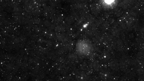 Panning Across Wide View of Intergalactic Interstellar Space Distant Deep Tim Vídeos de archivo 140909218