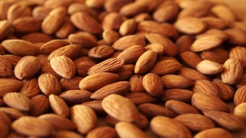 Panning almonds abstract background 115 Stock Footage 161471933