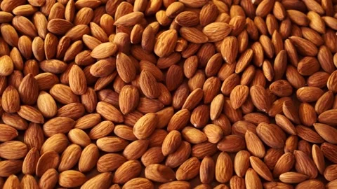 Panning almonds abstract background 125 Stock Footage 161471970