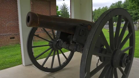 Panning antique cannon Stock Footage 277641685