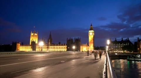 Panning Big Ben Timelapse Video stock 8660077