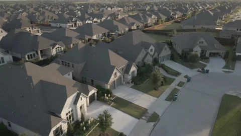 Panning down on Houses Stock-Footage 165902713
