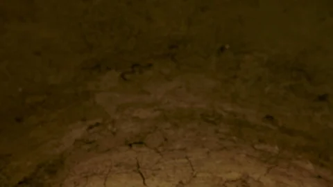 Panning down throug a window on mountain landscape Stock Footage 83831213