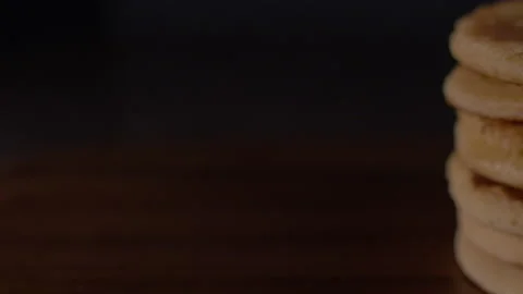 Panning of Fresh Stack Of Pancakes 스톡 동영상 131696517