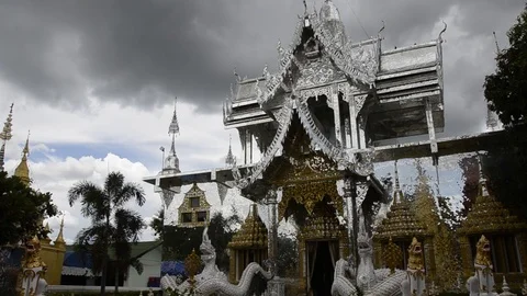 Panning Glass temple. 스톡 동영상 79746850