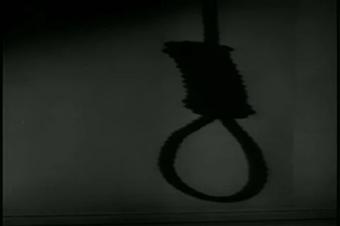 Panning hangman's noose Stock Footage 11347169