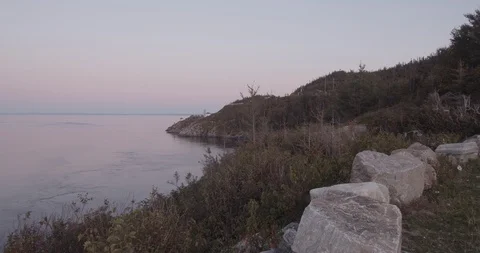 Panning lake vie baie  스톡 동영상 116789953