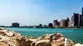 Panning Left To Right  Along Downtown Detroit's Riverfront - 4K Timelapse 4k or 4k+ Resolution