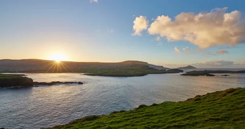 Panning motion time elapse of Dingle Harbour,Dingle,Ireland Stock Footage 140579901