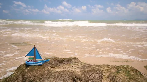 Panning of Ocean seascape scenic in eastern of Thailand 库存影片 63115449