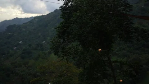 Panning from outdoor to mountain view Stock Footage 149668958
