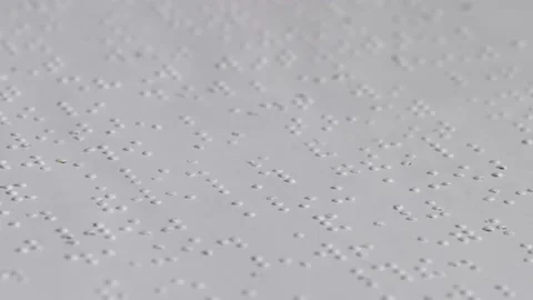 Panning Over a Braille Text Document for Blind People 스톡 동영상 164414942
