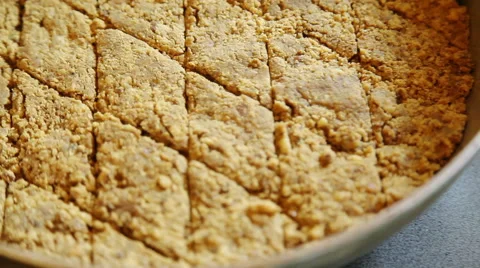 Panning over pie cut to pieces Stock Footage 41301229