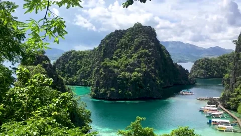 Panning philippines beach Stock Footage 216041234