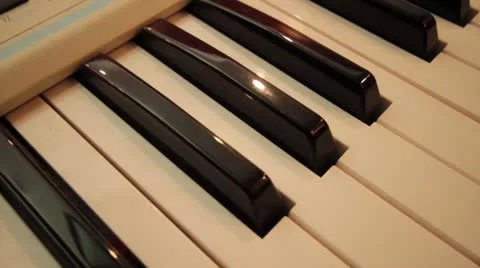 Panning Piano - wide angle Stock Footage 22824895