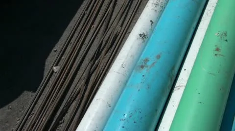 Panning-pvc-pipe-rebar Vidéo 12609848