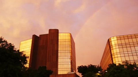 Panning of rainbow Stock Footage 49615924