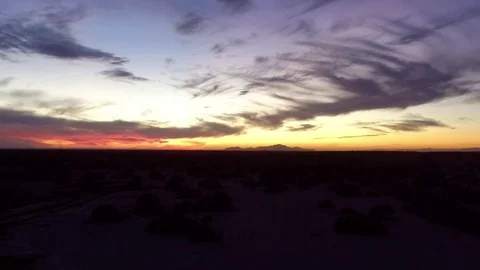 Panning Red Sunset With Clouds in Sonora 02 스톡 동영상 82588509