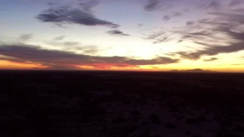 Panning Red Sunset With Clouds in Sonora Vídeos de archivo 82588511