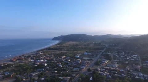 Panning Right towards Ocean Stock Footage 63778956